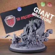 Paladin Sky Chariot Miniature Temple Boss Dungeons and Dragons Mini DnD 5e TTRPG