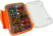 Fly Kit | Saltwater Bait - Fly Fishing Assortment Kit Dry Wet Bugger Lures Tackle Accessories with Box for Trout Bass Salmon