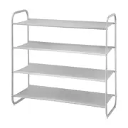 MAXHouser 4 Tier Shoe Rack Storage Organinzer 4 Shelf Organizer Entrance Fabric