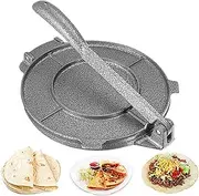 6.5 Inch Tortilla Press, Tortilla Maker, Roti Maker Machine, Flour Tortilla Press, Rotis Press, Aluminum Alloy Flour Dough Press Non-Stick Tools Kitchen Baking Accessory