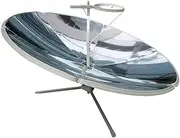 Solar Cooker 1800W Magnesia Solar Oven Stove 150CM/59 Inch Diameter Concentrating Solar Cooker Parabolic Solar Cooker DIY Solar Concentrator Fuel Free Cooking Heating Food Tool