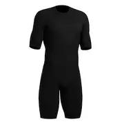 Men's Triathlon Tri Suit Short Sleeve Mountain Bike MTB Road Bike Cycling Black Bike Clothing Suit UV Resistant Breathable Quick Dry Sweat wicking Polyester Sp