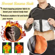 Men Zipper Gym Sauna Shirt Sweat Sauna Top Sauna Slimming Workout Sauna Jacket