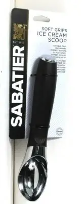 1 Count Sabatier Soft Grips Handle Durable Cast Head Perfect Ice Cream Scoop