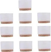 SEWACC 10Pcs Round Chair Leg Covers Flexible Furniture Feet Protectors for Hardwood Tile Floors Noise Reducing Mute Caps for Stools Tables Chairs Easy to Install