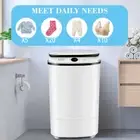 7.5G White Portable Home Mini Washing Machine For Clothes Shoe Easy Drainage AU