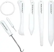 Enjoy Myself 7pcs Bone folder and Scoring Tool, Paper Folding Tool, Bone Origami Creaser for Scrapbooking Card Making