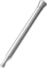 ARTSEWPLY 1Pc Telescopic Blow Fire Tube Portable Camping Fire Tool Heat Resistant Anticorrosion Silver Finish Easy to Carry for Outdoor Activities