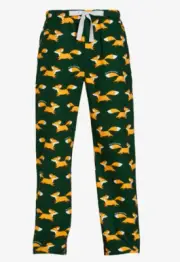 NEW PETER ALEXANDER MENS GREEN FOX COTTON FLANNELETTE PJ PANTS XXL $79.95 FOXES