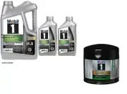 Mobil1 M1-204A Engine Oil Filter & 7 Quarts Mobil1 0W20 Full Synthetic Motor Oil (for: Triumph)