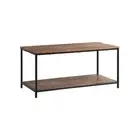 Coffee Table Storage Rack 2-Tier Black&Walnut