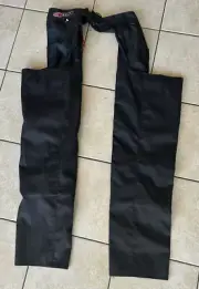 Zony Motorcycle Riding Chaps Size Small Black