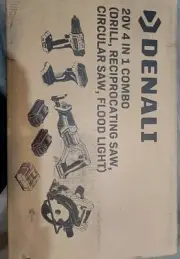 Denali 4 In 1 Combo (Drill, Reciprocating Saw, Circular Saw, Flood Light)