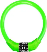 SPROUTER Bike Cable Lock Combo Cable Bicycle Lock, Portable Code Bicycle Lock with 4-Digit Combination Lightweight Bike Cable Lock, Anti-Theft Bike Lock for Kid Bike Moutain Bike,12CM Diameter