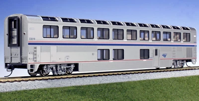 Kato HO Scale ~ New 2025 ~ Superliner I Lounge ~ Amtrak #33014 Phase VI ~35-6065