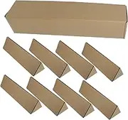 Cabilock Small Shipping Boxes 10pcs Paper Triangle Storage Tube Document Mailing Tube for Artwork
