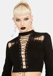 [Dark In Love] Fallen Gladiator Crop Top