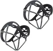 [Wedhapy] Ice Grips for Shoes Crampons Ice Cleats Traction Grips Anti-Slip Hiking Boots Shoes Ice Spikes for Snow Walker 1pair