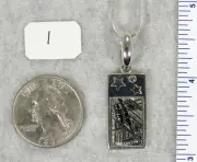MUONIONALUSTA IRON METEORITE PENDANT $139 Sterling 925 Silver Jewelry STARBORN
