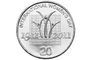 20c 2011 International Womens Day Lightly Circulated Aus Twenty Cent Coin