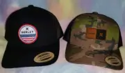 2 Hurley Classic Men's Mesh Back Trucker Caps Camo/Black & Black/Red White Blue