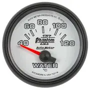 Autometer Phantom II Water Temperature Gauge Electric - 40 - 120 C, 2 1/16 Inch, Short Sweep, AU7537-M