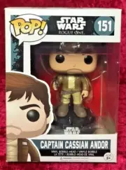 CAPTAIN CASSIAN ANDOR 151 Star Wars Funko Pop Vinyl New in Mint Box + Protector