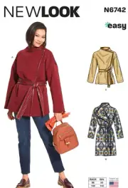 New Look 6742 Misses Jacket and Coat Sewing Pattern Size 6-24 *NEW*