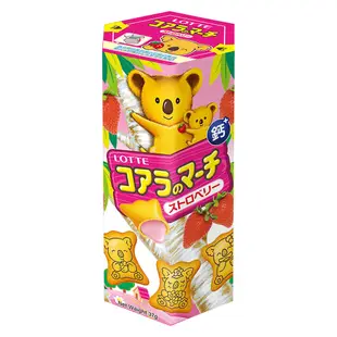 LOTTE樂天 小熊餅乾-草莓風味 37g【Donki日本唐吉訶德】
