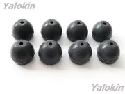 8 Medium (M) Gray Replacement Ear Tips Adapters for Etymotic In-Ear Earphones