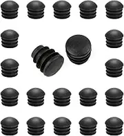 HJYZY 14mm Round Insert Chair Leg Glide Protectors Furniture Finishing Dome Shaped Plug Black for Table Chair Shelf Insert Finishing Plug 50 pcs