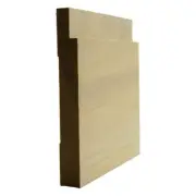 EWBB18 Notched 5-1/4" Tall Baseboard Moulding, 11/16" x 5-1/4" Unfinished Solid