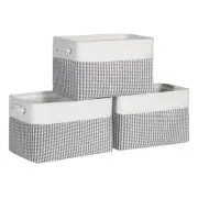 Foldable Storage Bins 15" x 10" x 9.5" Fabric Storage Basket Cube with