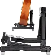 Travel Guitar Holder | Electric & Acoustic Bass Ukulele Stand | Stable Anti-Slip Floor Guitar Holder, String Instrument Accessories for School, Stage, Studio, Home