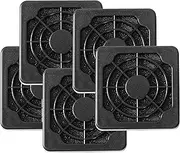 uxcell 5 Pcs 1.7 Inch PC Fan Dust Filter Dust Proof Desktop Computer Fan Filter Grills Plastic Washable Fan Shield Filter Mesh Black