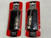 2 pack - Hosa GXP-143 Adaptor XLR3F TO 1/4" TRS