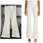 Derek Lam 10 Crosby Robertson Flare Hem Pants in White
