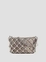 GUESS Women's Silver Zalina Shoulder Bag