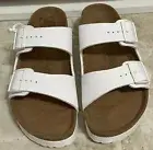 Papillio by Birkenstock Flex Platform Sandals In White, Narrow Fit (Size 42).