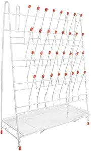 BESTOYARD Test Tube Drying Rack Slot Draining Holder for Laboratory Use Space Saving Design with Slip Pads Coating for Easy Cleaning for Various Lab Applications