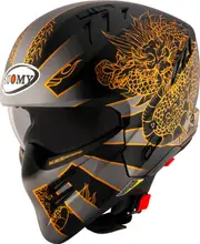 Suomy Armor Dragon, modular helmet , color: Matt Black/Grey/Gold , size: M