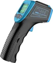 YaSao Infrared Thermometer, Non-Contact Digital Industrial Temperature Gun -58°F to 1112°F (-50°C to 600°C) with LCD Display,Blue