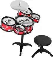 KONTONTY 1Set Mini Jazz Drum Set for Realistic Musical Instruments Drum Set for Boys and Engaging Percussion for Early Music Education