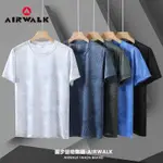 速乾圓領 短袖 排汗衫 涼感衣 排汗衣 速乾衣 AIRWALK/握步蜂窩運動速幹短袖男休閒T恤男士大碼短袖1/2件兩件裝