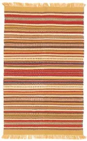 Vintage Hand Woven Carpet 3'6" x 5'8" Traditional Wool Kilim Rug