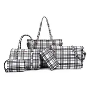 5 in 1 Lattice Pattern Shoulder Bag Ladies Handbag Messenger Bag Traveling bag