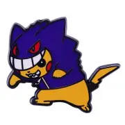 Cartoon Cute Brooch Pikachu Gengar Metal Badge Accessories Backpack Pin