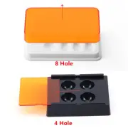 8 Hole Dental Light Storage Box Plastic Teeth Patch Shading Toning Tool Organize