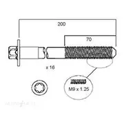 Permaseal Cylinder Head Bolt Set - HBS081