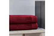 Bedding King 100% Pure Egyptian Cotton Bath Sheet - Wine Red